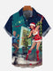 Men's Christmas Funny Graphic Short Sleeve Hawaiian Shirt